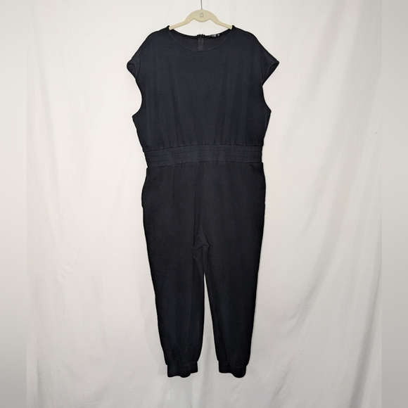 Shein Curve Womens Black Minimalist Jumpsuit Size 4XL - Picture 1 of 6